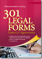 301 Legal Forms, Letters and Agreements